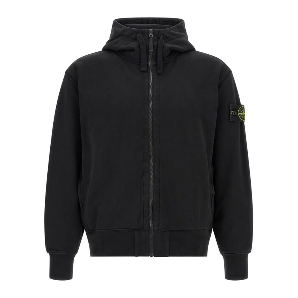 Stone Island Black Cotton Men's Sweatshirt